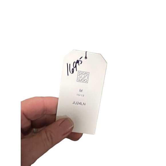 linen bib overalls in blue by Clara sun woo - Picture 4 of 14